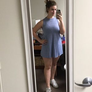 casual blue dress